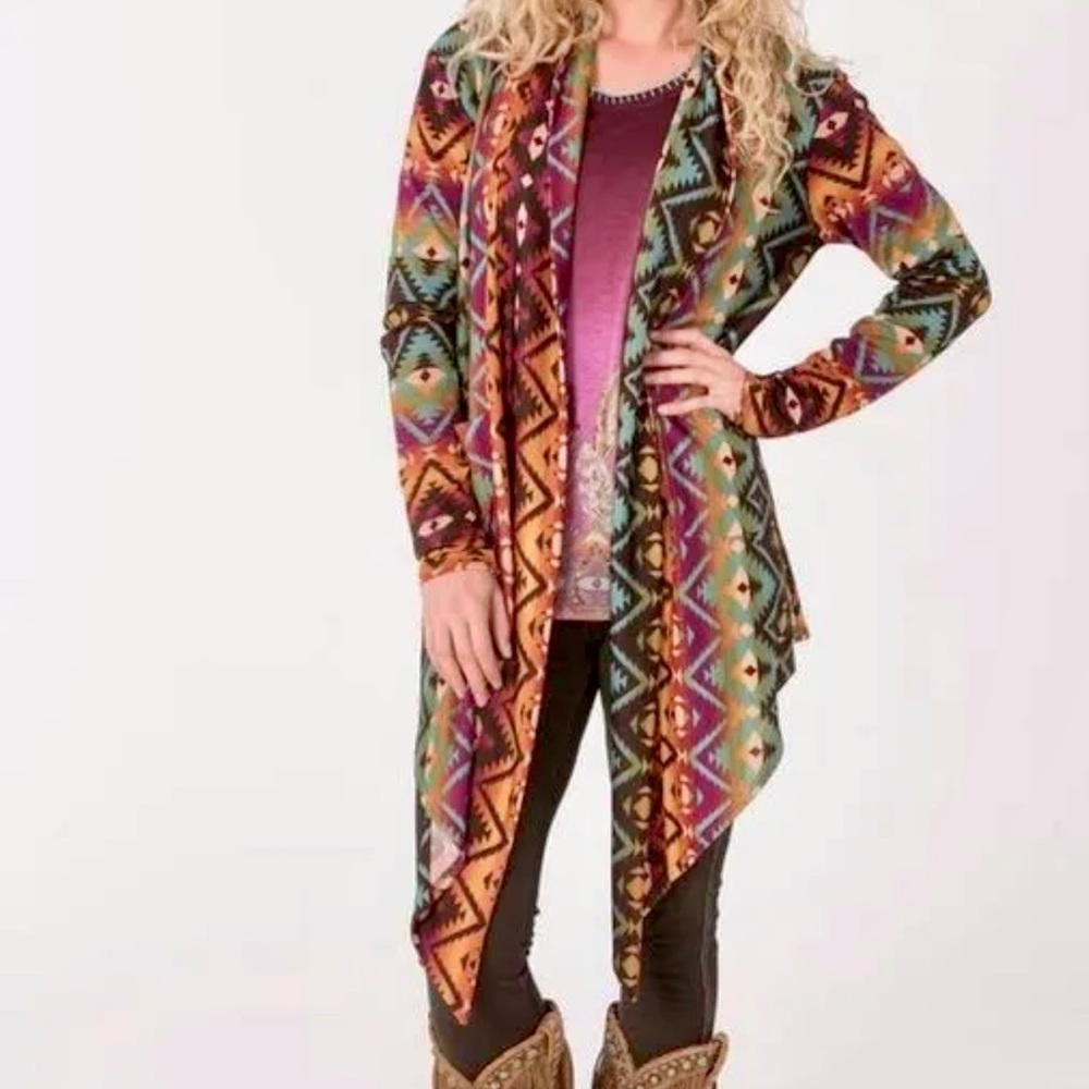 Double D Ranch Chicora blanket cardigan. Free Shipping. Size Medium.